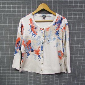 Rafaella Floral Print Cardigan